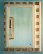 Magnificent 1940s mirror, a unique piece with its original mirror.