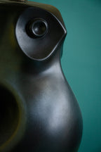 Beautiful 1950s Owl ceramic piece, signed 'HO'