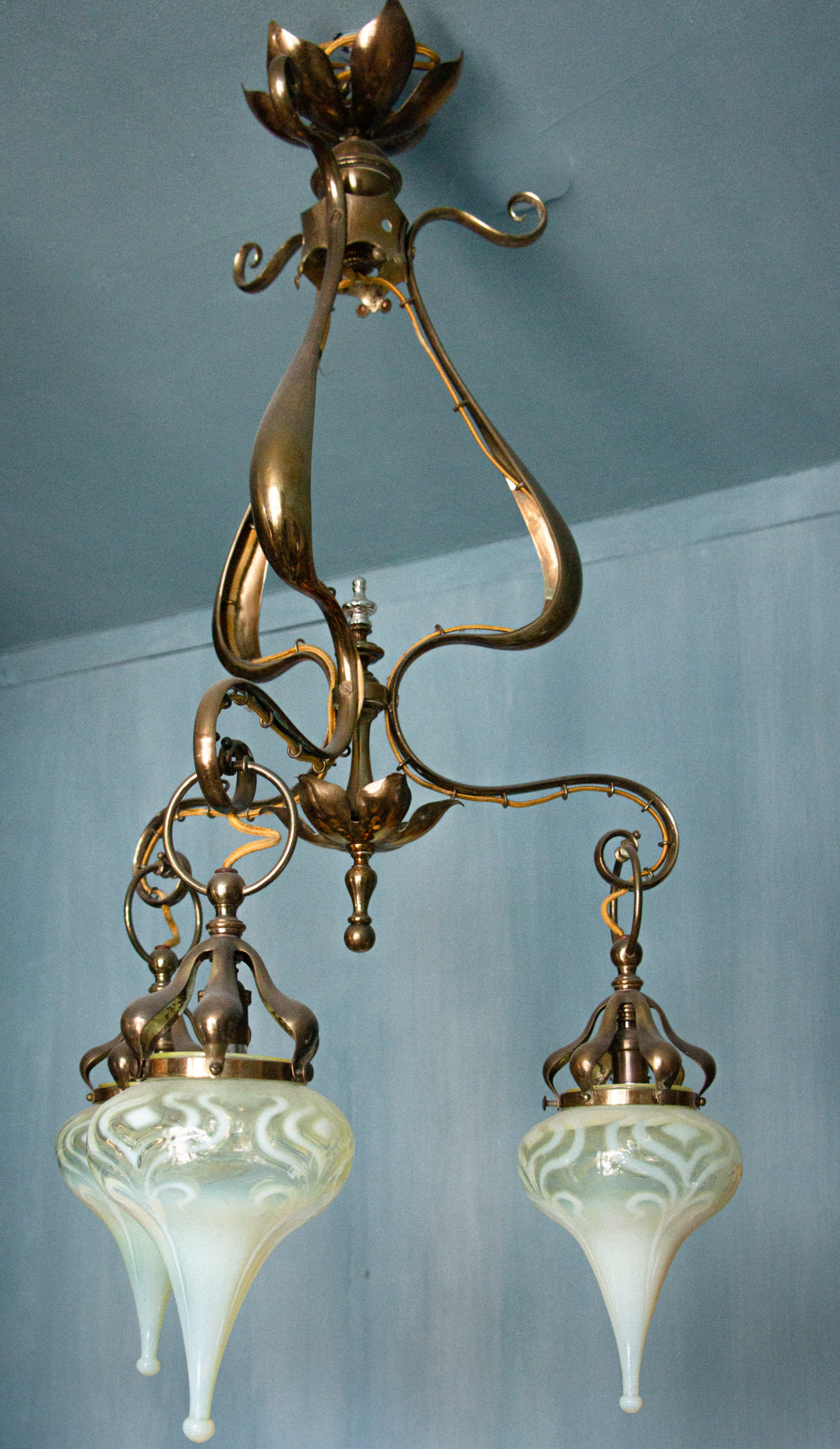 Rare important William Arthur Smith Benson Chandelier, 19th century