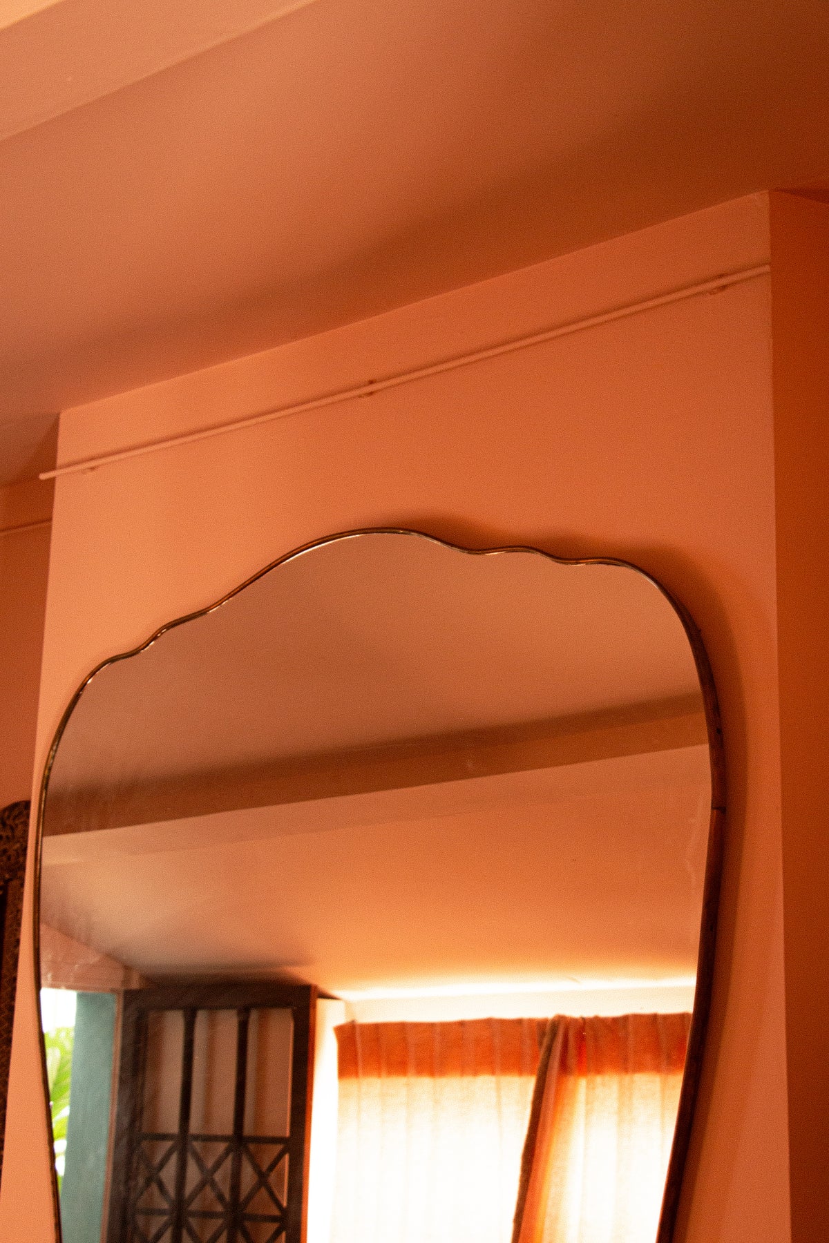 Magnificent Large Freeform Mirror, 1950