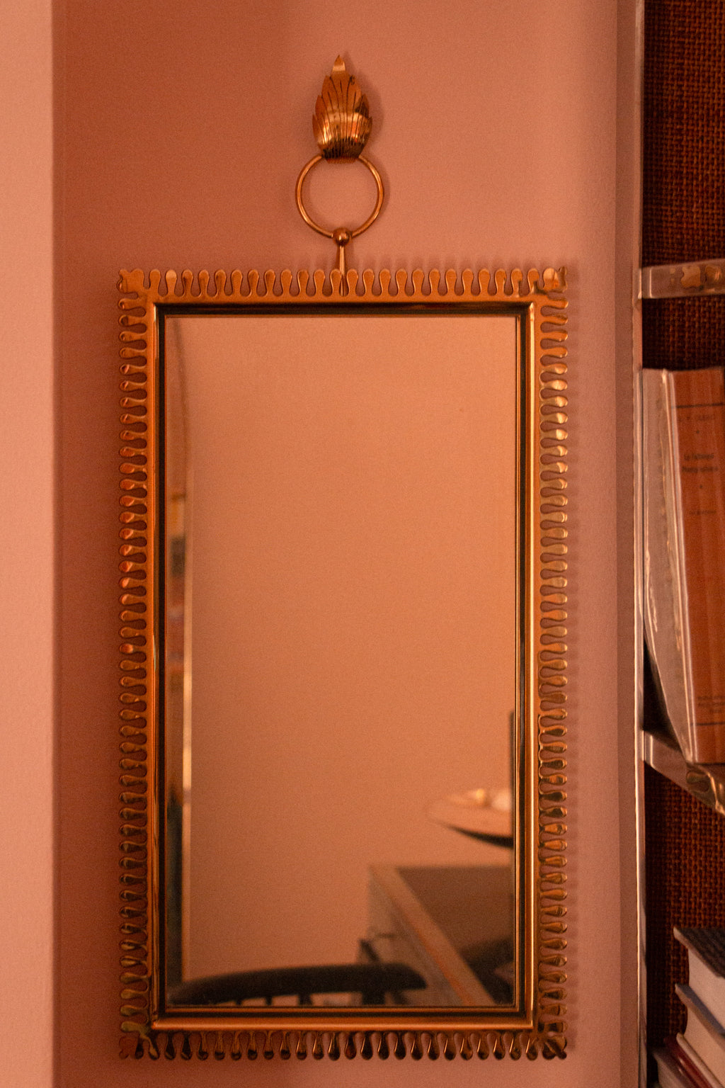 Very Beautiful Swedish Mirror by Estrid Ericson, 1950