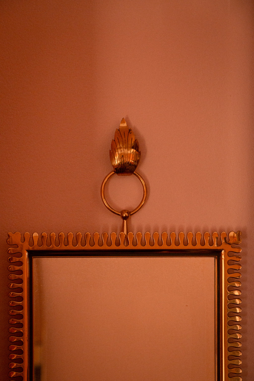 Very Beautiful Swedish Mirror by Estrid Ericson, 1950