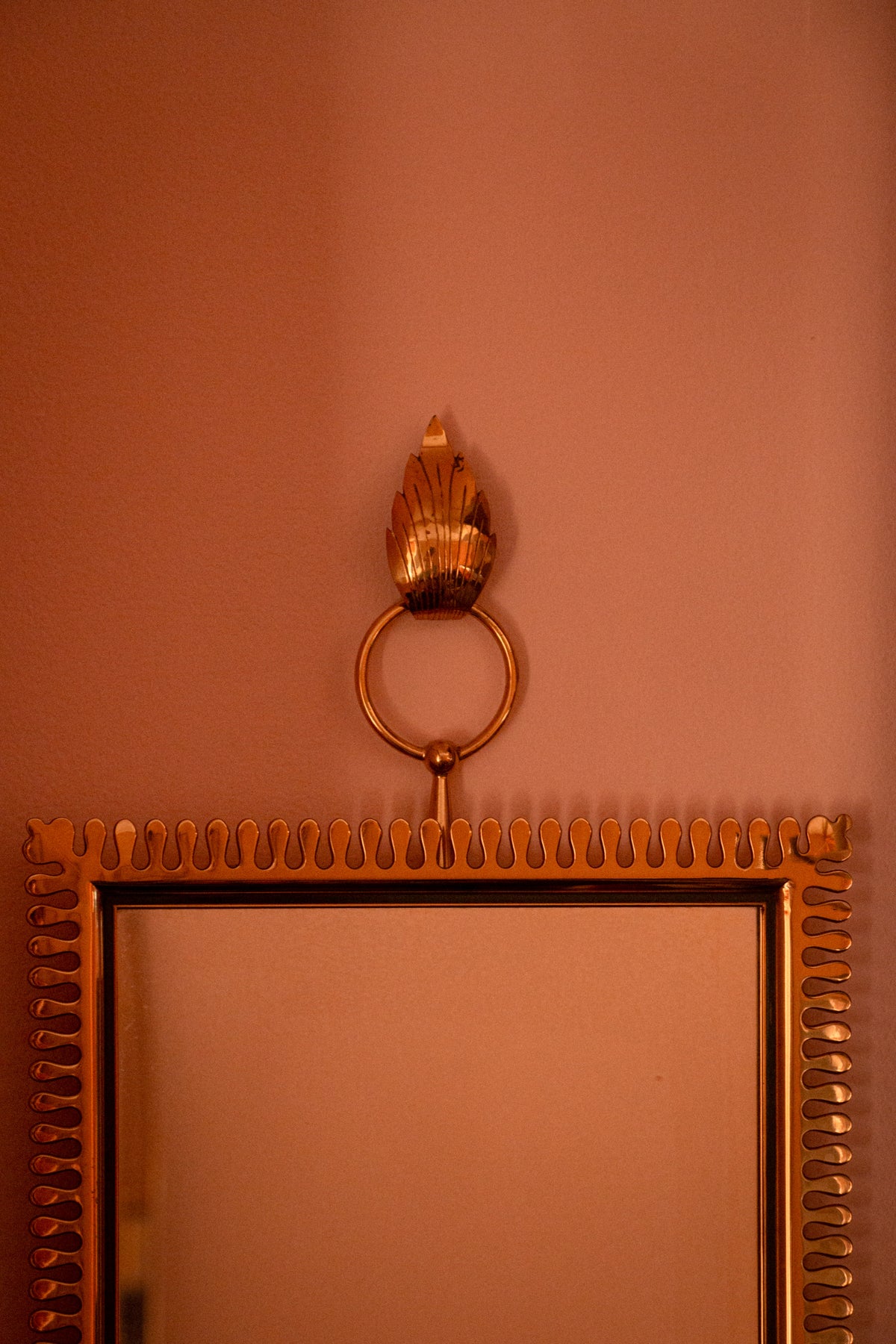 Very Beautiful Swedish Mirror by Estrid Ericson, 1950