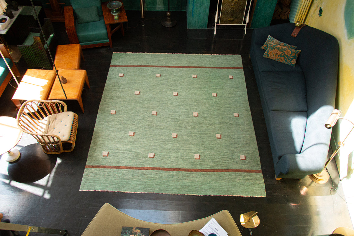 Beautiful 1930s Art Deco rug, unique piece, anonymous, Sweden