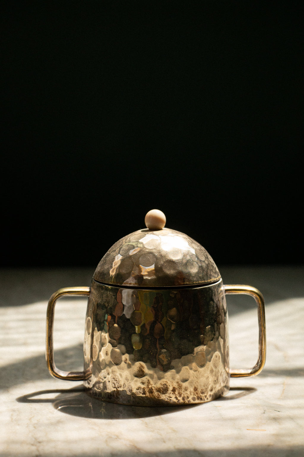 Coffee service set with tray, hammered silver, Vienna Secession, Vienna, 1905