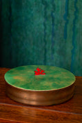 Coral-decorated enamel box by Paolo De Poli