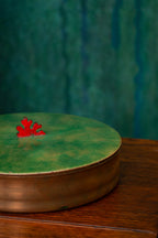Coral-decorated enamel box by Paolo De Poli