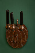 Rare pair of William Arthur Smith Benson wall sconces in hammered copper