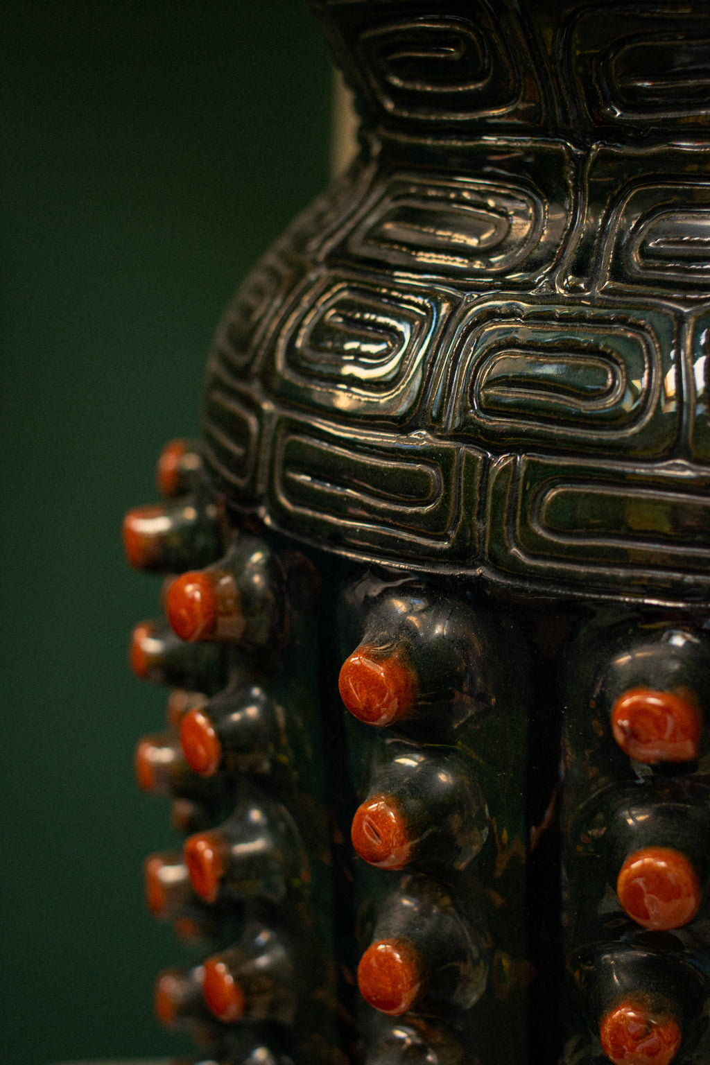 Very large anonymous Eastern European ceramic piece, 1910