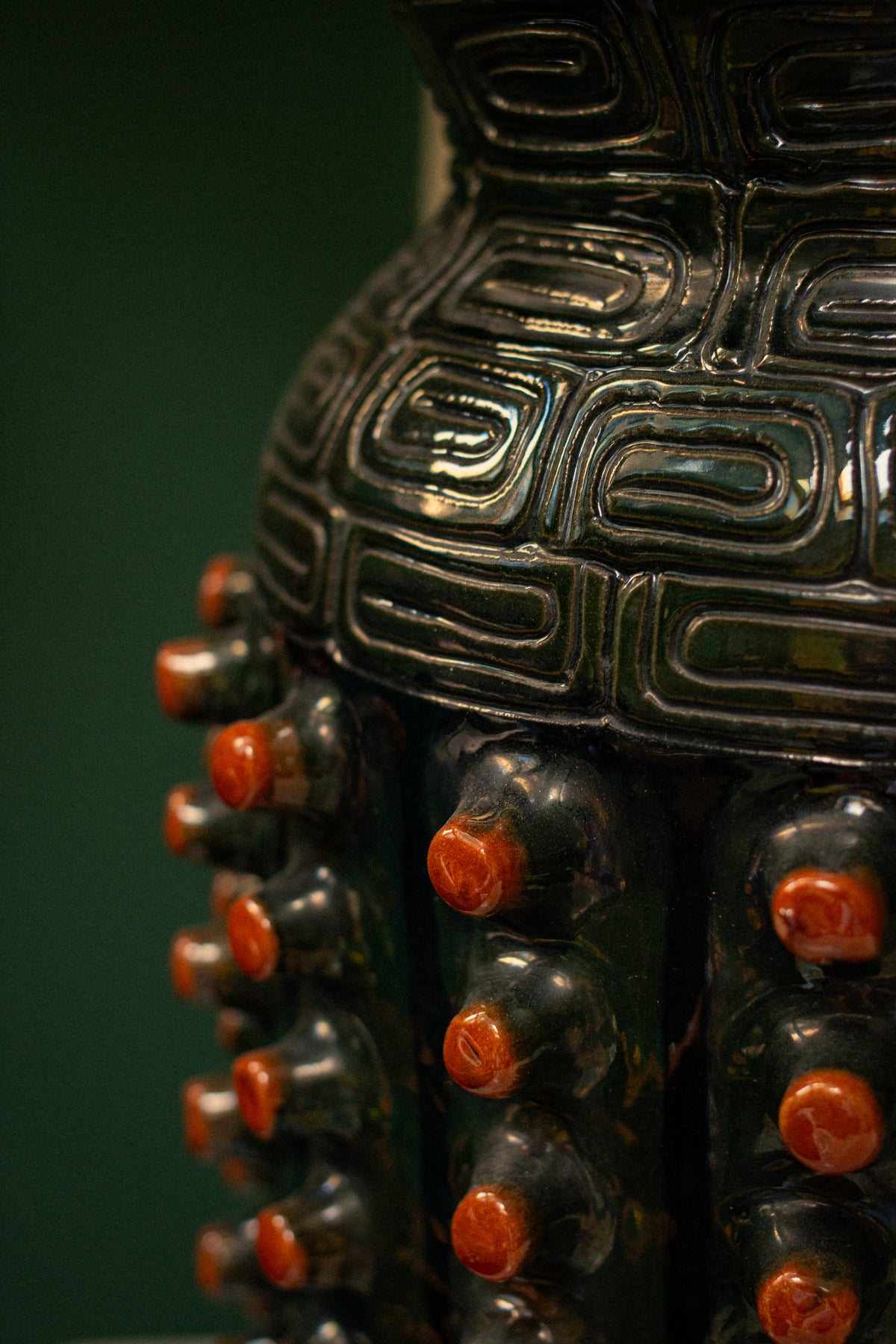 Very large anonymous Eastern European ceramic piece, 1910
