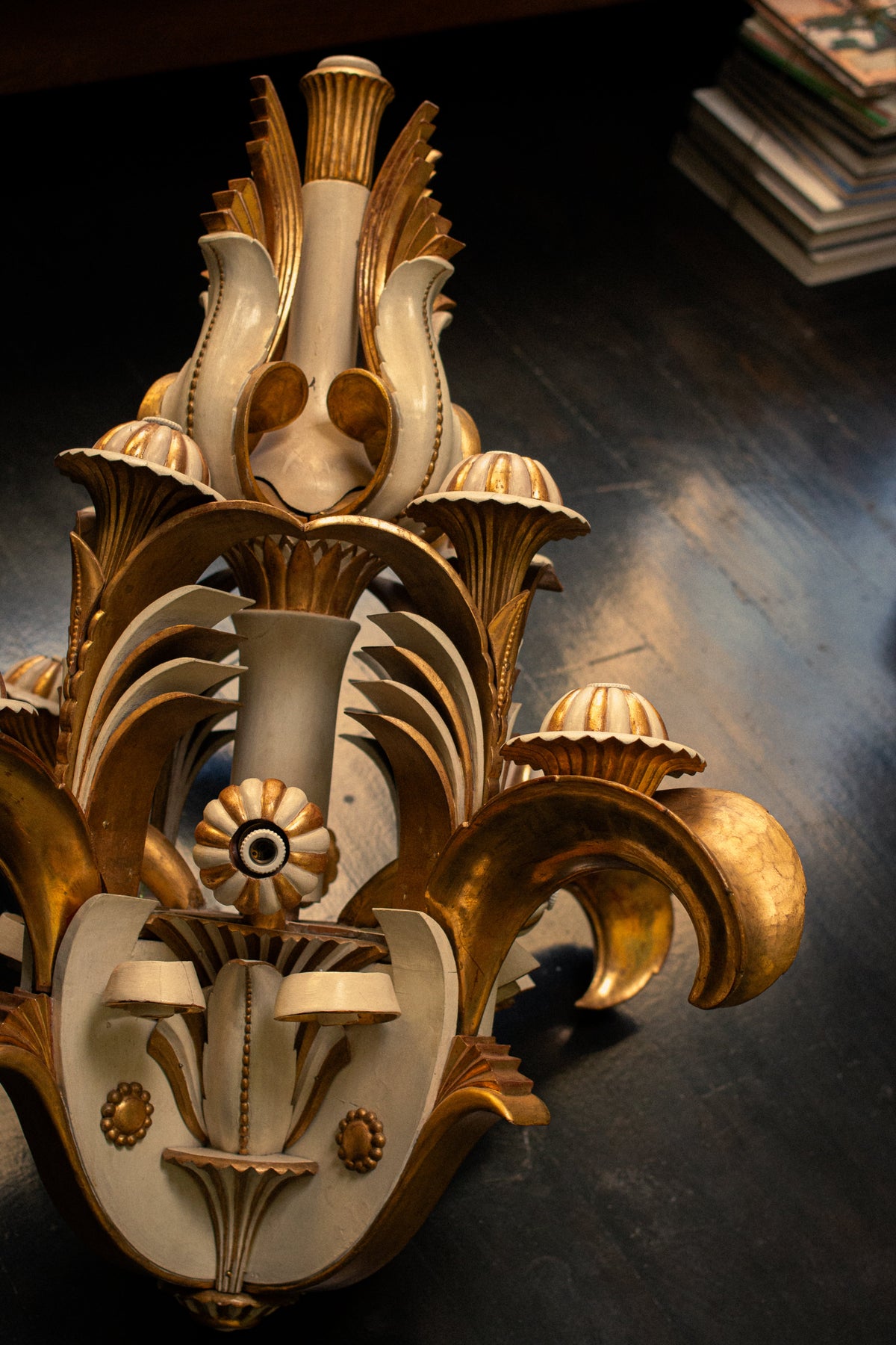Chandelier Dagobert Pêche, 1920