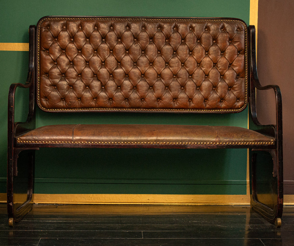 Rare Koloman Moser Viennese Secession Bench, 1900